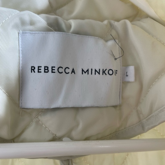 Rebecca Minkoff Ivory Quilted Puffer Coat - Picture 2 of 8